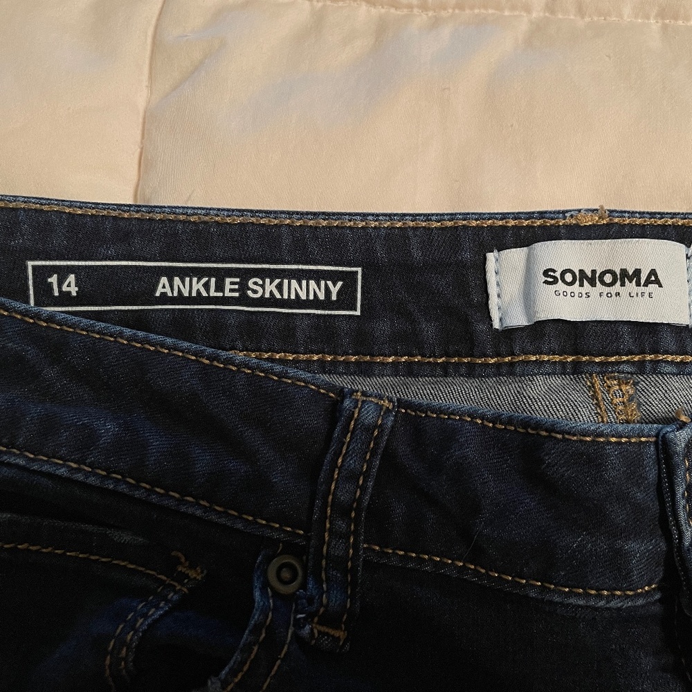 Sonoma Ankle Skinny Jeans size 14 New condition